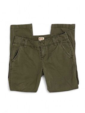 Junior’s Girl’s 2010 Mossimo Army Green Boyfriend Crop Straight Leg Pants Size 1